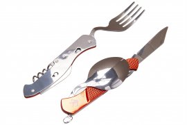 Wildee Camper Red Folding Cutlery Set