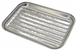 Stainless steel grill tray 34 x 24cm
