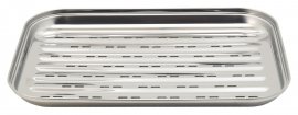 Stainless steel grill tray 34 x 24cm