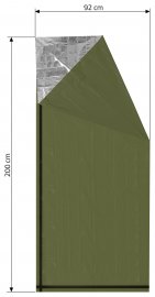 Isothermal film SOS green cylinder 200x92cm