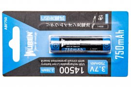 Battery Wuben 14500B Li-Ion 750mAh