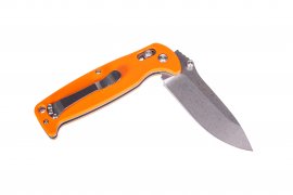 Ganzo G7412 orange closing knife with whistle