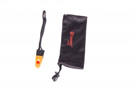 Ganzo G7453P orange closing knife with whistle