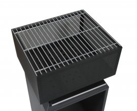 CUBE Fire Pit with Grate 74cm