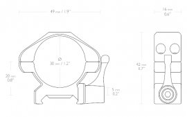 Montáž Hawke Precision Steel nízká 22mm 30mm rychloupínnací 2.jpg