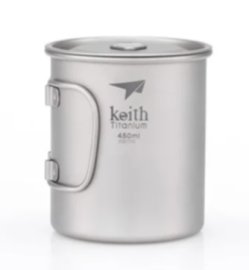 Titanium Mug Keith with Lid 450ml 2