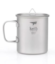 Titanium Mug Keith with Lid 450ml 3