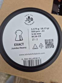Review: Diabolo JSB Exact Jumbo Heavy 5.52mm 500pcs - 2