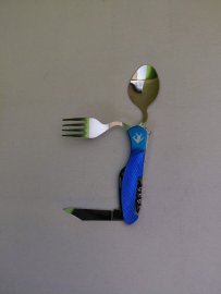 Review: Wildee Camper folding cutlery blue - 1
