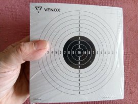 Review: Venox airgun targets 14x14 100pcs - 1