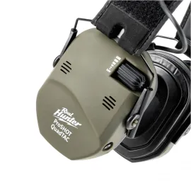 Electronic Shooting Earmuffs RealHunter Active ProSHOT QuadTAC Olive 2