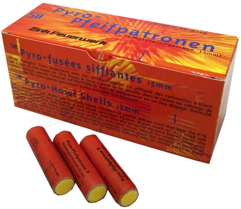 Pyro Flare Zink Pfeifpatronen 1pc
