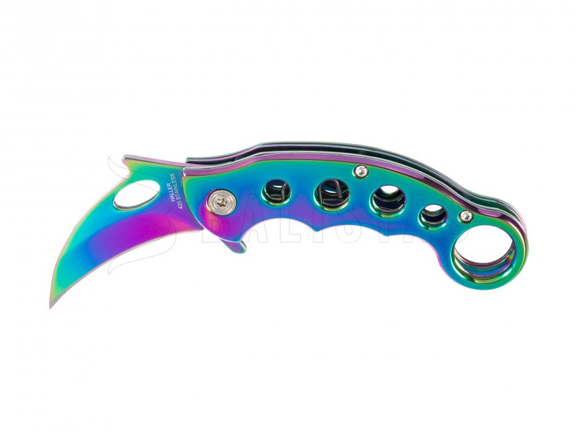 Knife Karambit Haller 42507 Shiny metal