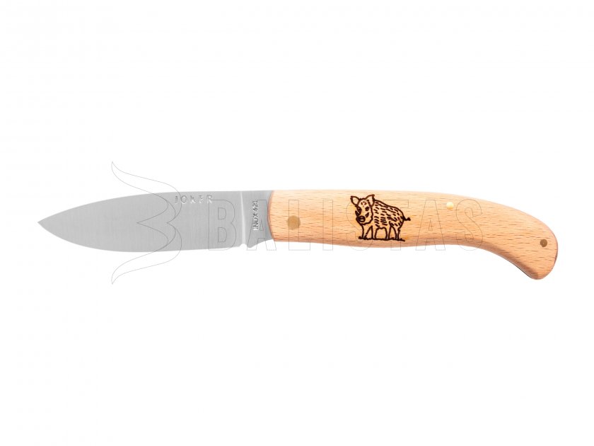 Knife Joker NH78-3 wood boar motif 8 cm