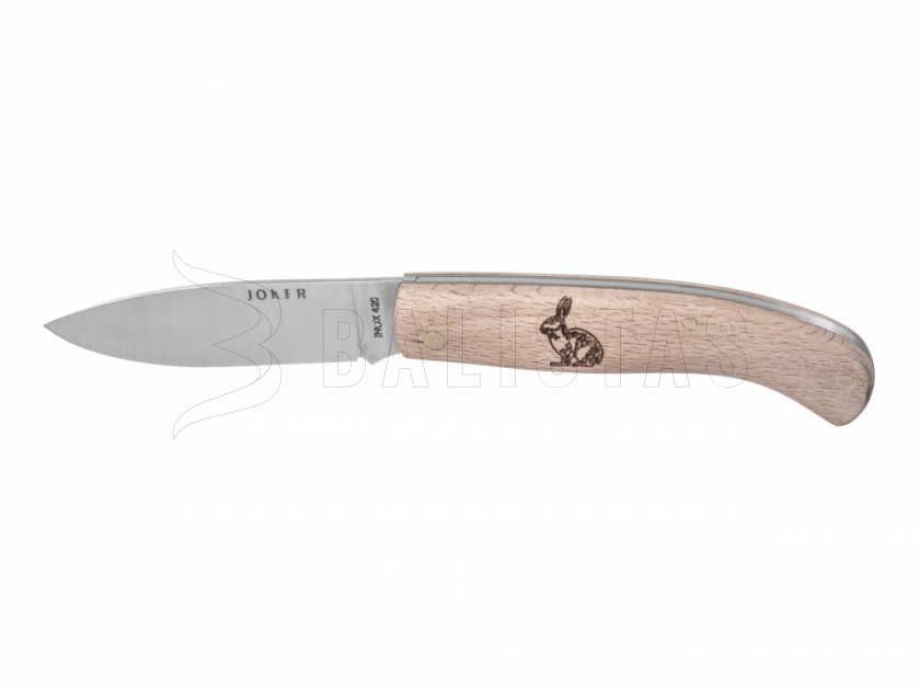 Knife Joker NH78-7 wood rabbit motif 8 cm