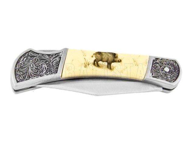 Knife Joker Folding JKR114 boar motif