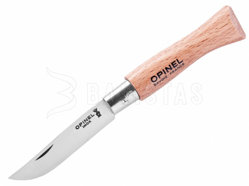 Opinel 5 Closing Knife Inox Beech