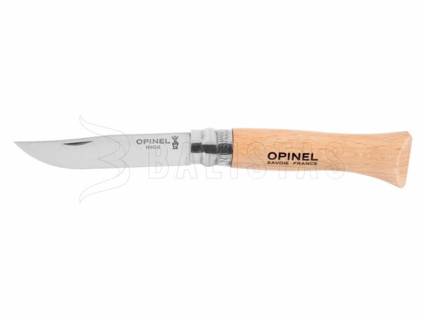 Opinel 6 Closing Knife Inox Beech