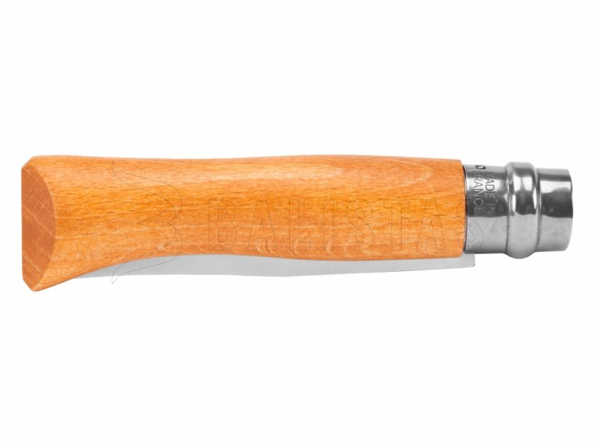 Knife Opinel 8 Closing Karbon Beech