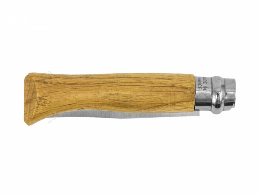 Knife Opinel 8 Folding Inox Beech Boar Motif