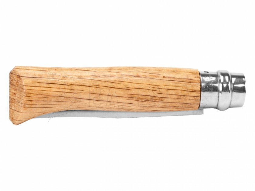 Knife Opinel 8 Folding Inox Beech Deer Motif