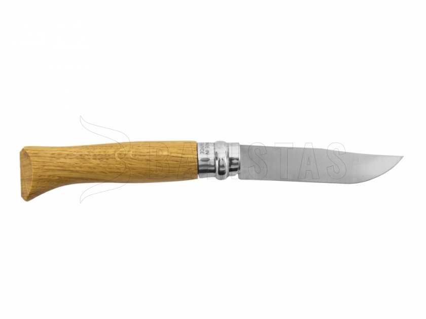 Knife Opinel 8 Folding Inox Beech Hare Motif