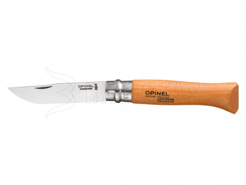 Knife Opinel 9 Closing Karbon Beech