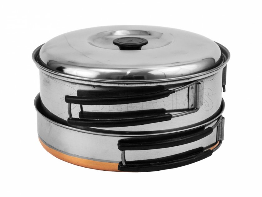 Stainless steel cooking set for 2 persons