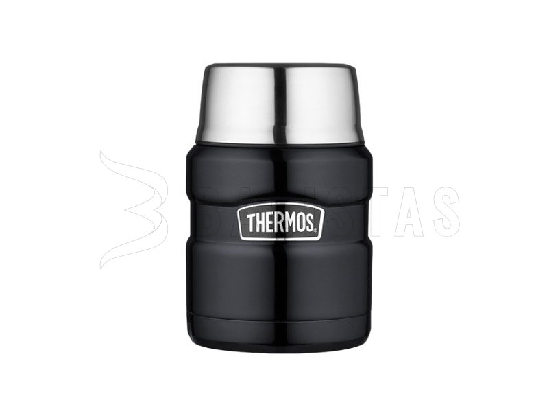 Food flask with spoon Thermos King 0.47 l graphite
