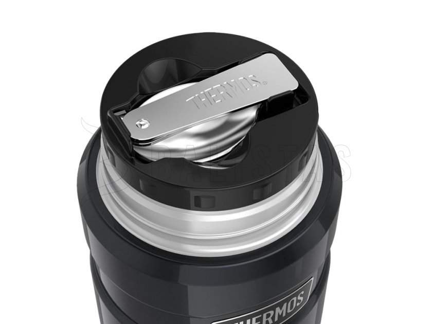 Food flask with spoon Thermos King 0.47 l graphite