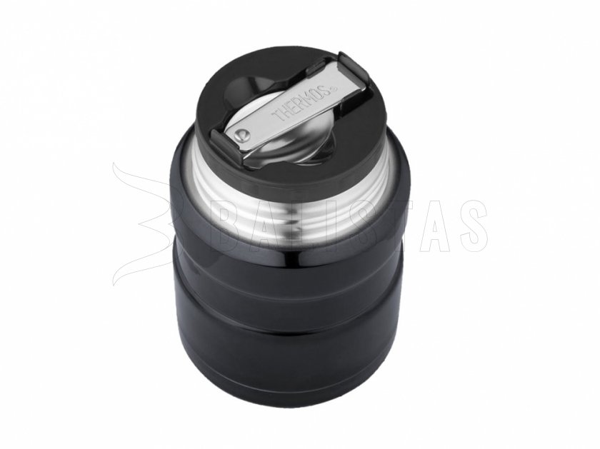 Food flask with spoon Thermos King 0.47 l graphite