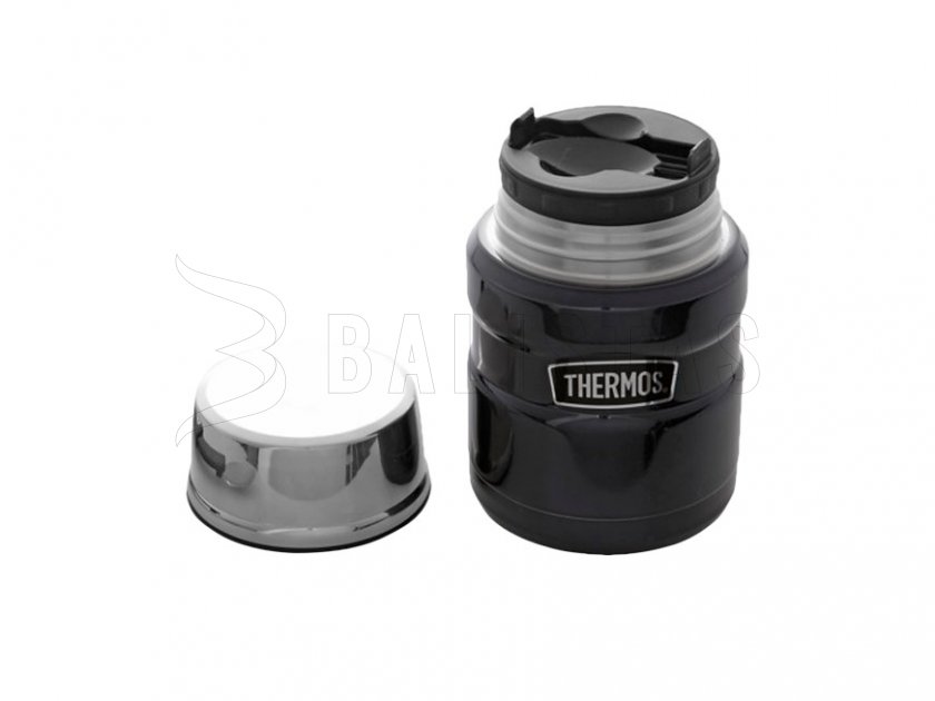 Food flask with spoon Thermos King 0.47 l graphite