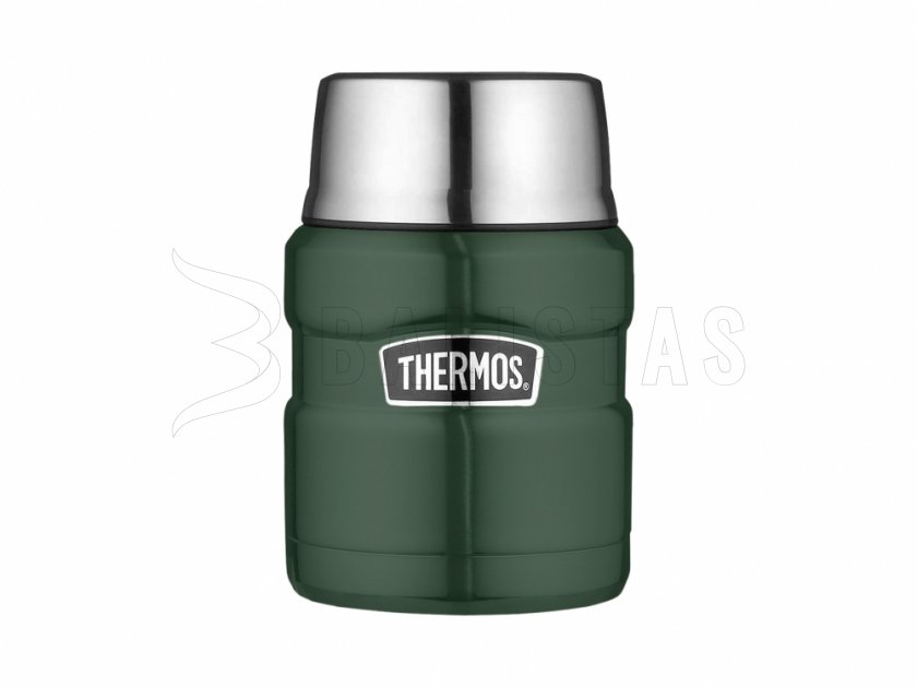 Food flask with spoon Thermos King 0.47 l green