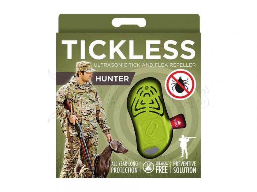 Tick repellent for hunters Tickless green