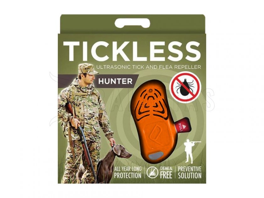 Tick repellent for hunters Tickless orange