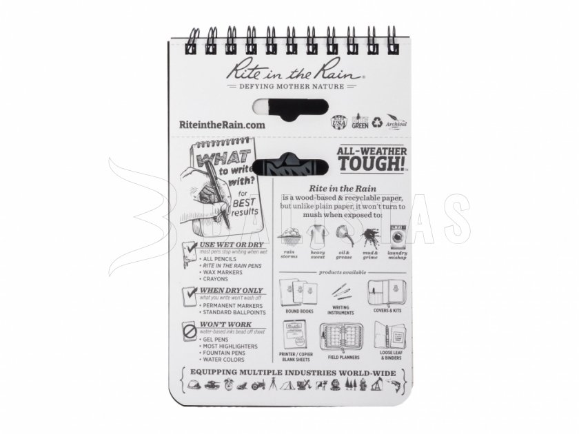 Waterproof notebook Rite in the Rain 746 4x6 black