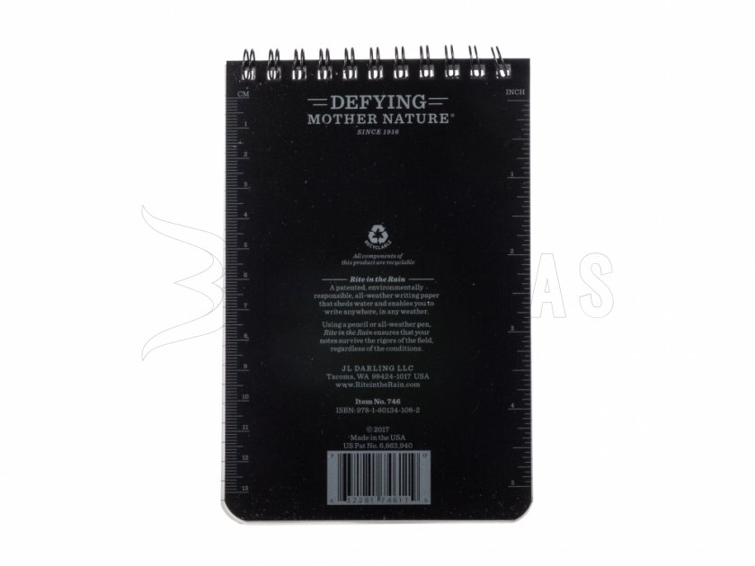 Waterproof notebook Rite in the Rain 746 4x6 black