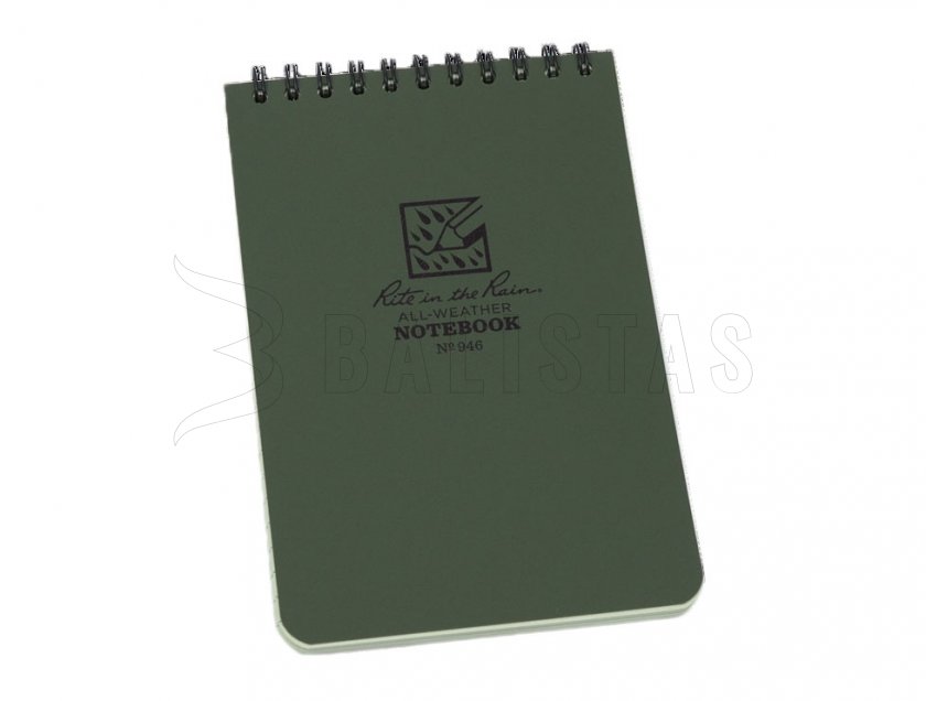 Waterproof notebook Rite in the Rain 946 4x6 green