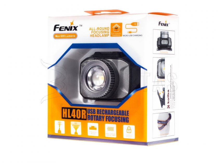 Fenix HL40R LED headlamp grey