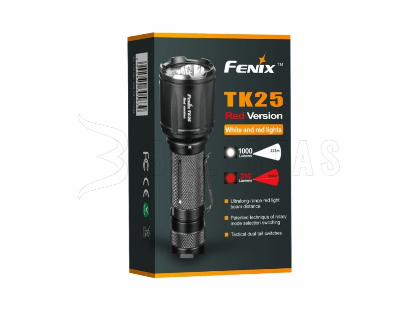 LED flashlight Fenix TK25 Red