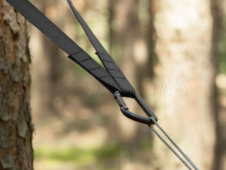 Hanging hammock set Lesovik Smuk black