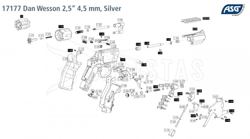 ASG Dan Wesson revolver 2,5"
