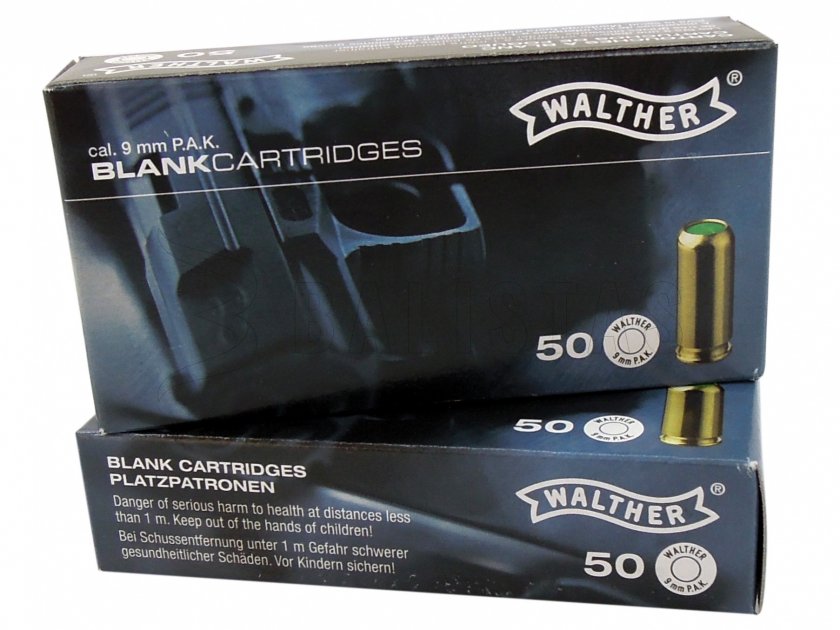 Walther 9mm Blanks for pistols 50pcs