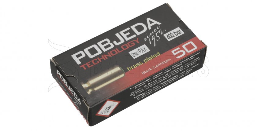 Pobjeda Blank pistol ammunition 9mm