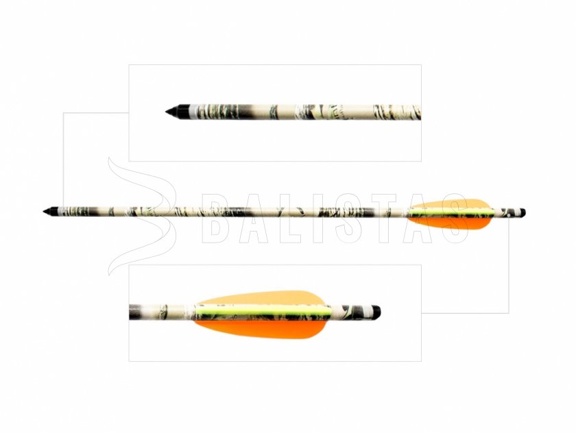 Poe Lang Aluminium 16“ Camo Crossbow Bolt