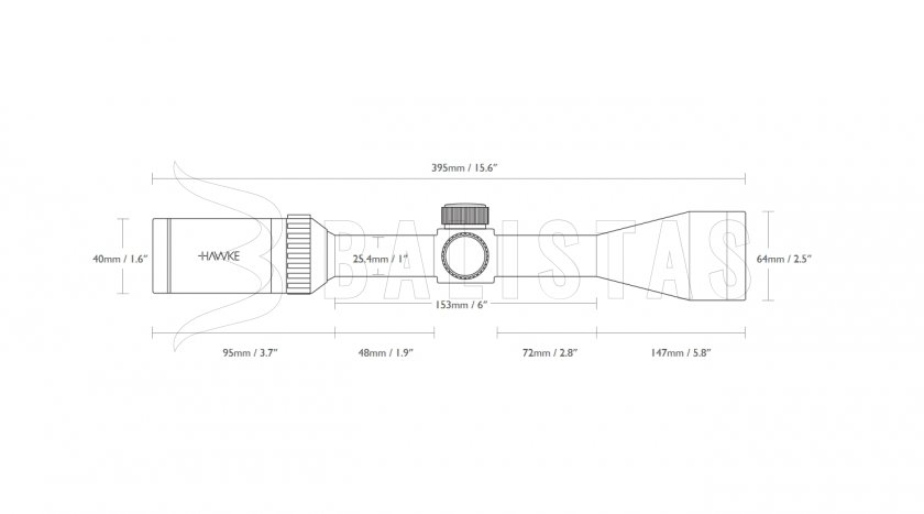 Hawke Vantage 6-24×50 AO Mil Dot IR