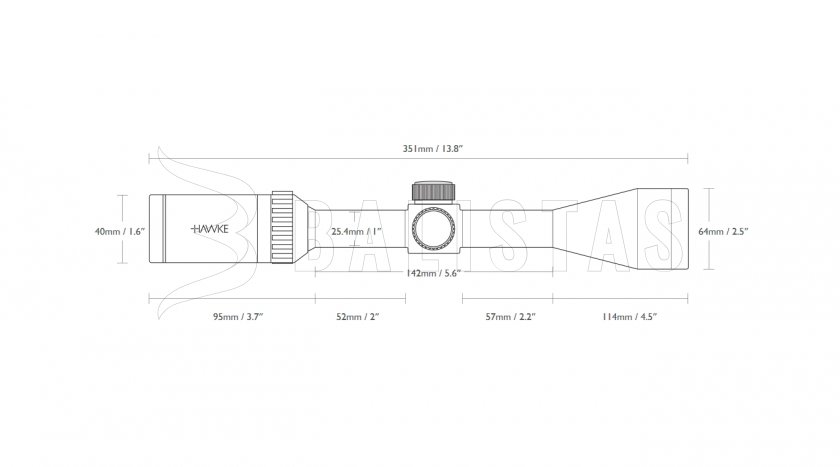 Hawke Vantage 3-9×50 AO Mil Dot IR