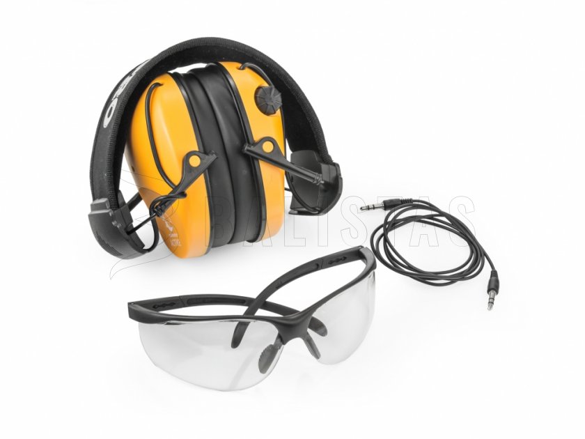 RealHunter Active Pro Orange Earmuffs + Glasses