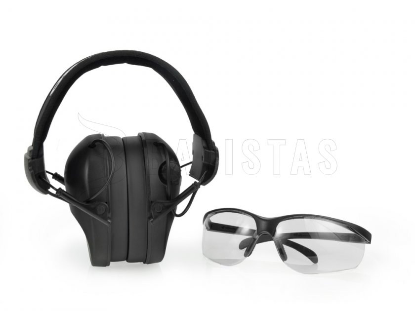 RealHunter Active Pro Black Earmuffs + Glasses