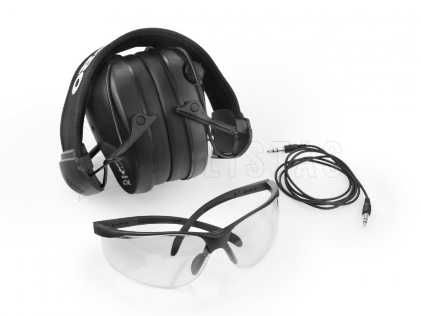 RealHunter Active Pro Black Earmuffs + Glasses